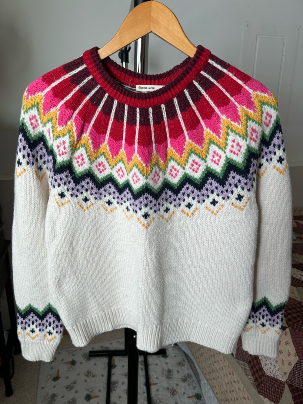 Marine Layer Fair Isle Knit Sweater